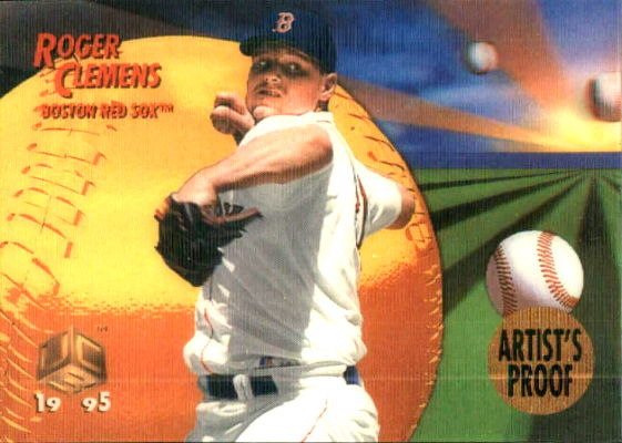 1995 UC3 ARTIST's PROOF # 95 Roger Clemens (Red Sox) Baseball cards value