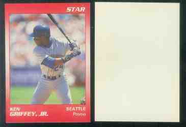 Ken Griffey Jr -  1990 Star Company BLANK-BACK PROMO [RED] (Mariners) Baseball cards value