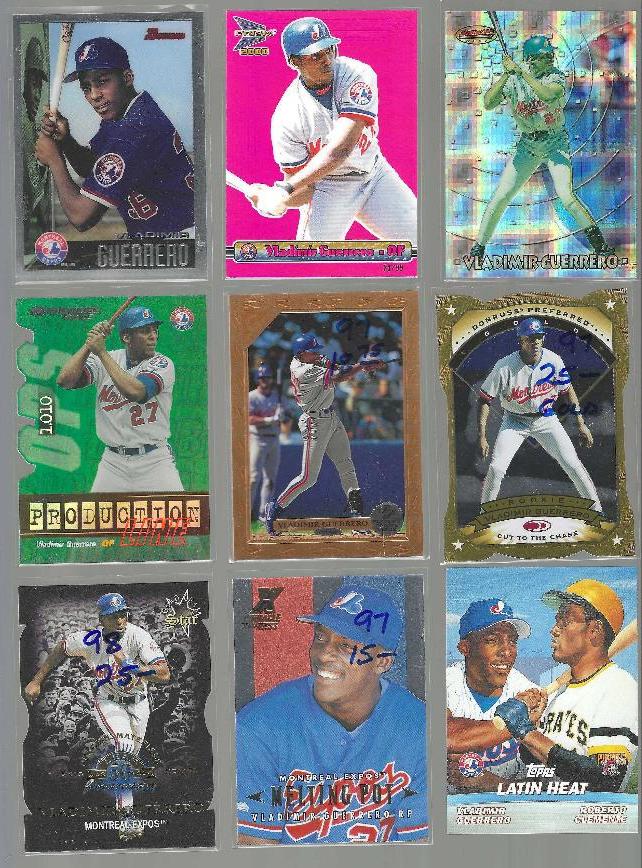 Vladimir Guerrero - 1998 Leaf #170 FRACTAL MATERIALS DieCut Y-axis [#/1000 Baseball cards value