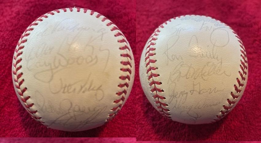  1977/78 Blue Jays - Team Signed/AUTOGRAPHED baseball [#14g] 22 Signatures Baseball cards value