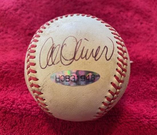  Al Oliver - Autographed Baseball (Pirates) Baseball cards value
