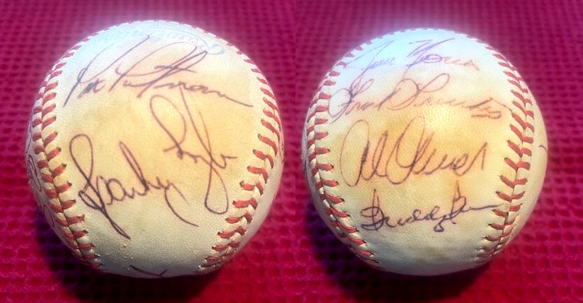  1980 Rangers - Team Signed/AUTOGRAPHED baseball [#15a] w/15 Signatures Baseball cards value