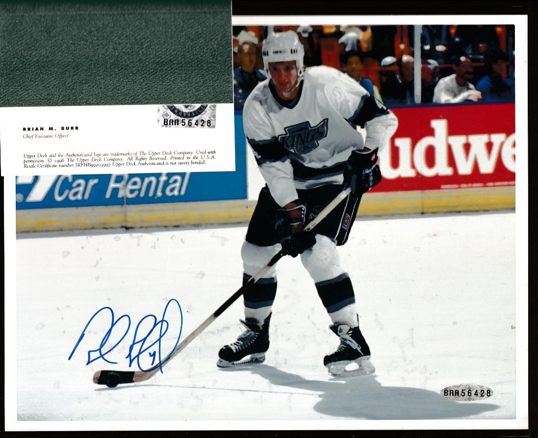  Rob Blake - AUTOGRAPHED 8x10 (UDA/Upper Deck Authenticated) (Kings HOCKEY) Baseball cards value