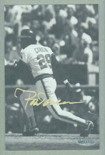  Rod Carew - UDA Autographed 3,000 Hit Club photo (Twins) Baseball cards value
