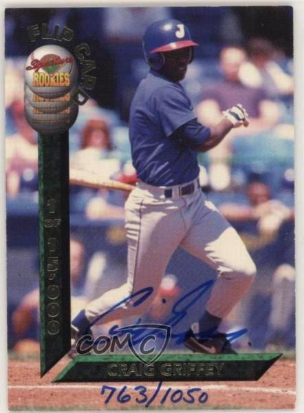  Craig Griffey - 1994 Signature Rookies FLIP CARD AUTOGRAPHed insert Baseball cards value