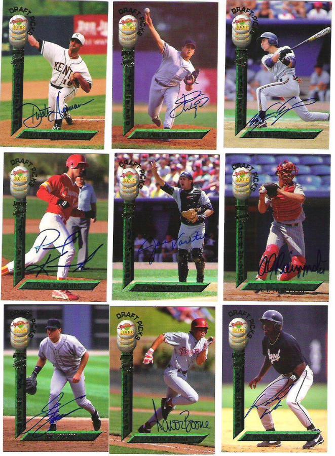   1994 Signature Rookies DRAFT PICKS AUTOGRAPHED - Starter Set/Lot of (46) Baseball cards value