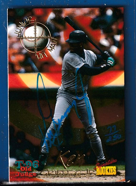 Ken Griffey Jr - 1996 Signature Rookies Old Judge #J3 AUTOGRAPHED Baseball cards value