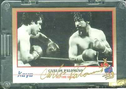  Carlos Palomino (Mexico) - AUTOGRAPHED 1991 KAYO [Boxing] Baseball cards value