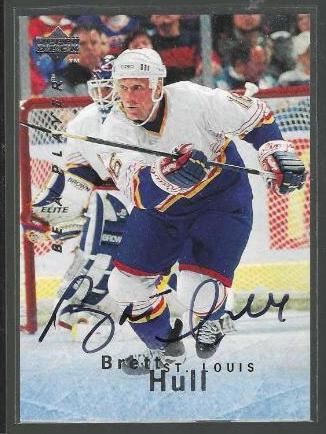     Brett Hull - 1995-96 UD Be A Player #S1 AUTOGRAPH Baseball cards value