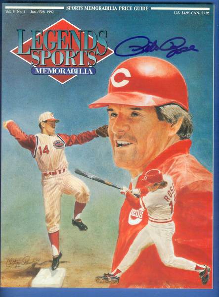 PETE ROSE - 1992 LEGENDS's Special LIMITED EDITION AUTOGRAPHED ISSUE w/COA Baseball cards value