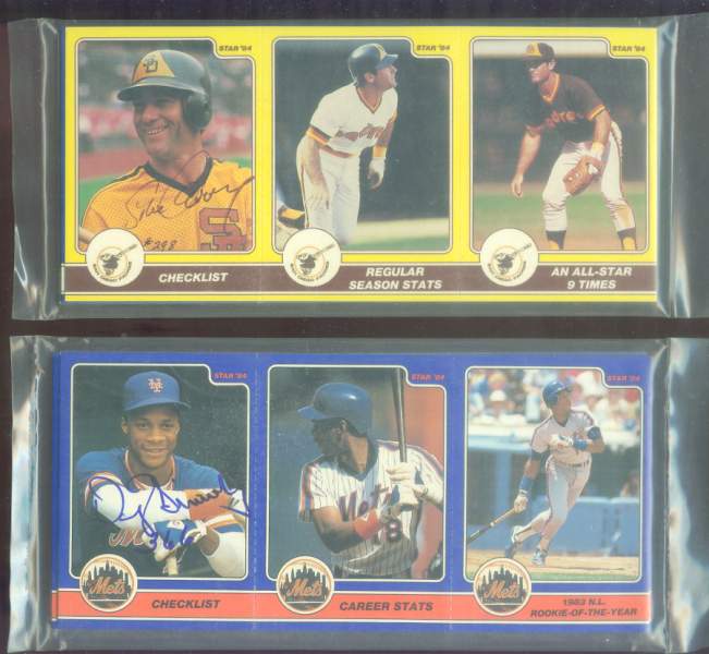 Steve Garvey - 1984 Star Company AUTOGRAPHED Complete 36-card set Baseball cards value