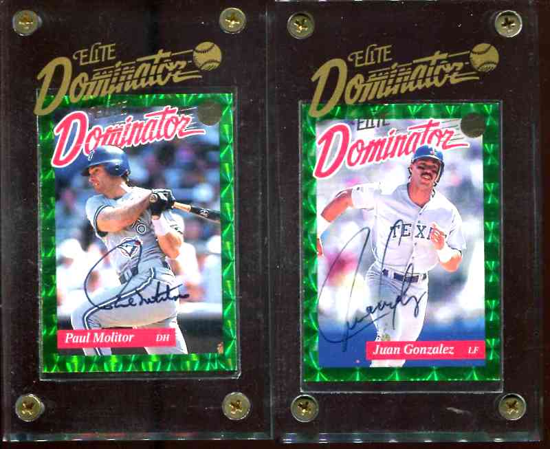  Paul Molitor - 1993 Donruss Elite Dominator AUTOGRAPHED (Blue Jays) Baseball cards value