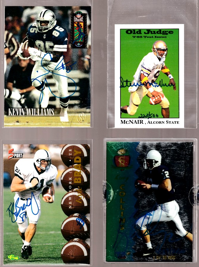  Kerry Collins - 1995 Signature Rookies TD CLUB #T-3 AUTOGRAPHED insert Baseball cards value