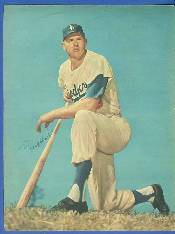  Frank Howard - Autographed 1961 Sport Magazine Photo (Kneeling, Dodgers) Baseball cards value