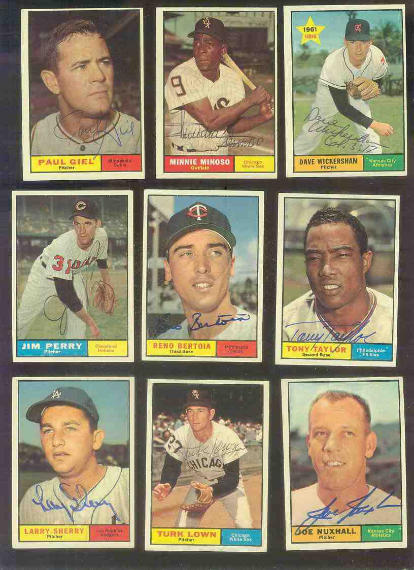 1961 Topps AUTOGRAPHED #381 Dave Wickersham w/PSA/DNA Auction LOA (A's) Baseball cards value