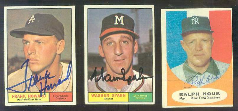 1961 Topps AUTOGRAPHED #200 Warren Spahn w/PSA/DNA LOA (deceased) Baseball cards value