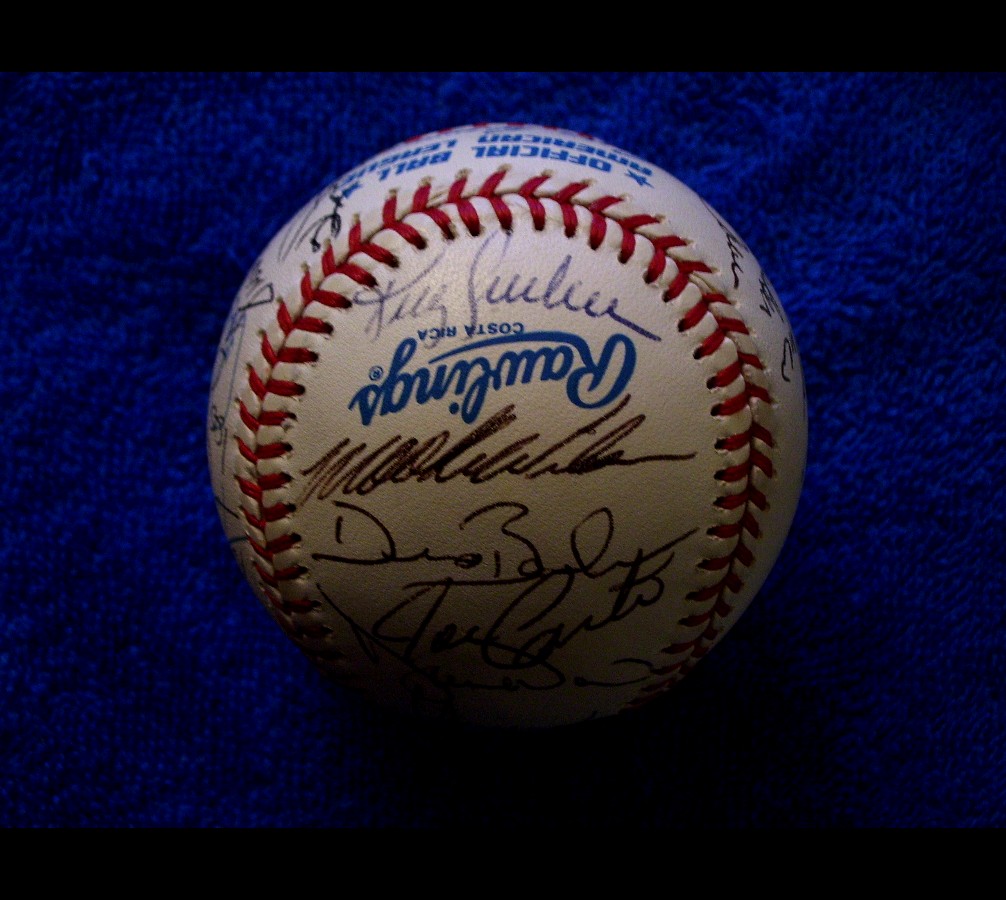   1991 Blue Jays - Team Signed/AUTOGRAPHED baseball [#ed04] w/25 Signatures Baseball cards value