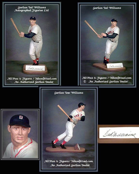 Ted Williams - AUTOGRAPHED Limited Edition GARTLAN Figurine (1989/90) Baseball cards value