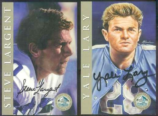 1998 HOF Platinum Signature # 58 Yale Lary AUTOGRAPHED 4x6 Art Card Baseball cards value