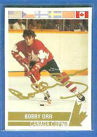    Bobby Orr - 'Canada Cup 76' card AUTOGRAPHED in GOLD Baseball cards value