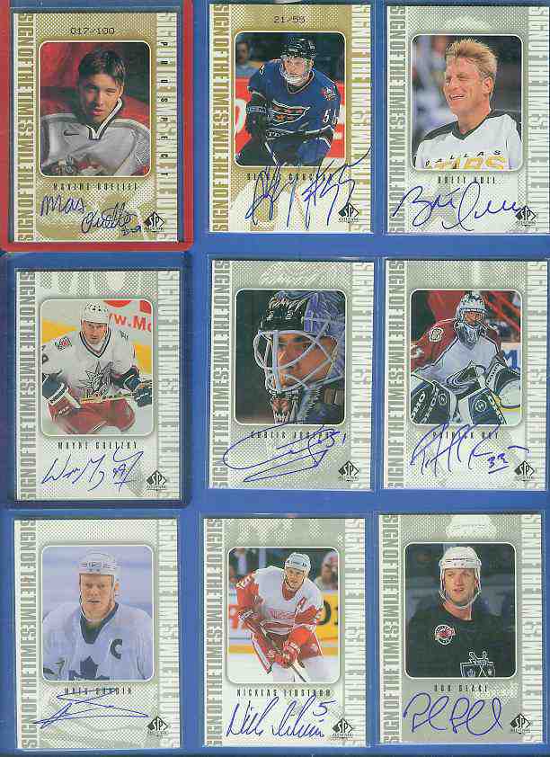  Sergei Gonchar - 1998-99 SP Authentic 'Sign...Times' GOLD #SG AUTOGRAPH Baseball cards value