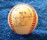   1987/88 - Multi-Signed/AUTOGRAPHED baseball [#10q] w/TONY GWYNN & MORE