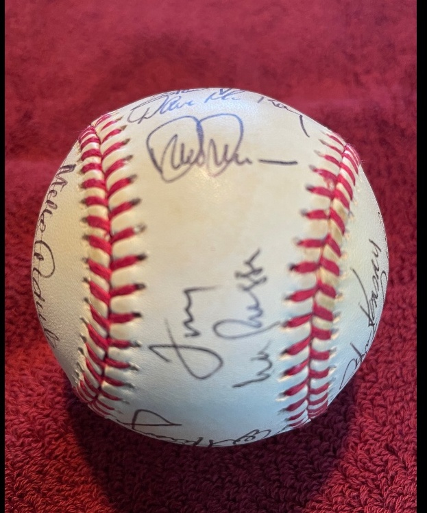  1994 A's - Team Signed/AUTOGRAPHED baseball [#11a] w/30 signatures Baseball cards value
