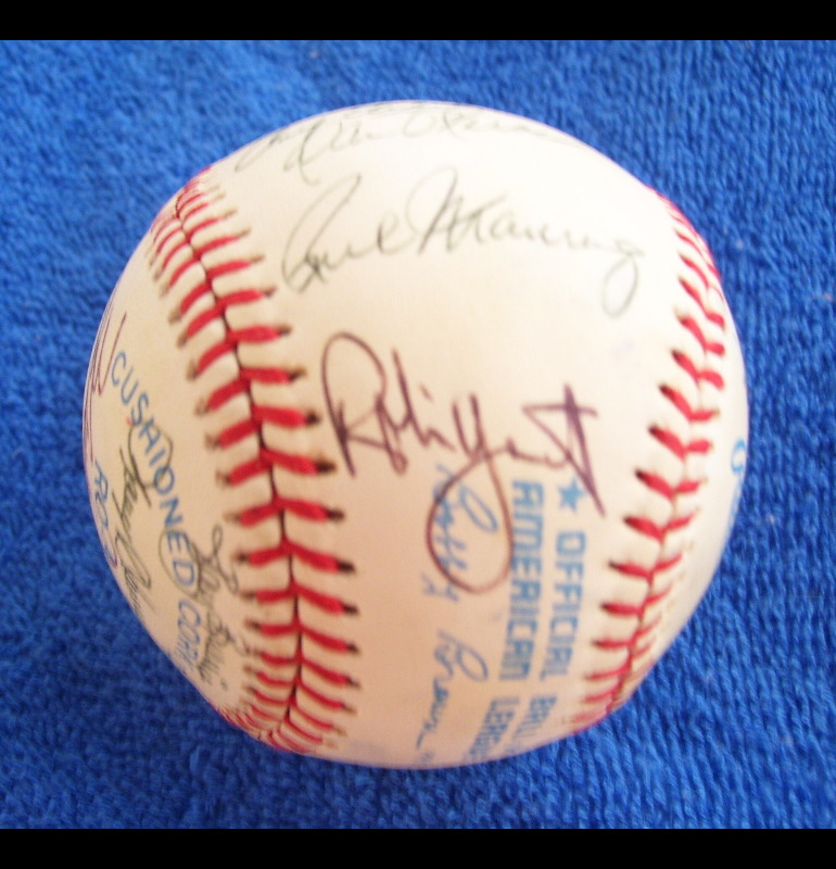  1987 Brewers - Team Signed/AUTOGRAPHED baseball [#ed5-06] w/27 Signatures Baseball cards value
