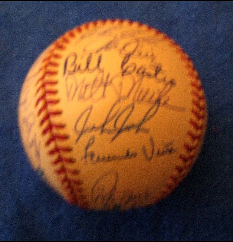   1995 Blue Jays - Team Signed/AUTOGRAPHED baseball [#ed6-04] 26 Signatures Baseball cards value