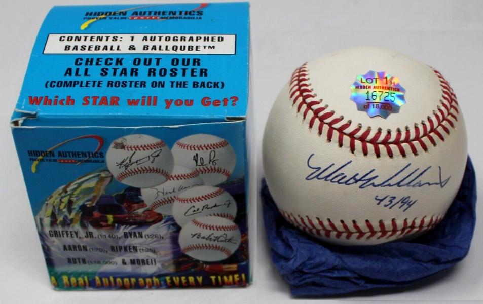  Hidden Authentics - ENRIQUE WILSON Autographed Baseball Baseball cards value