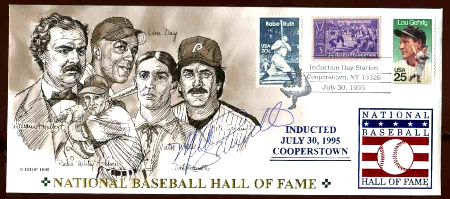   Hall-of-Fame 1995 Induction Envelope - SIGNED by Mike Schmidt Baseball cards value