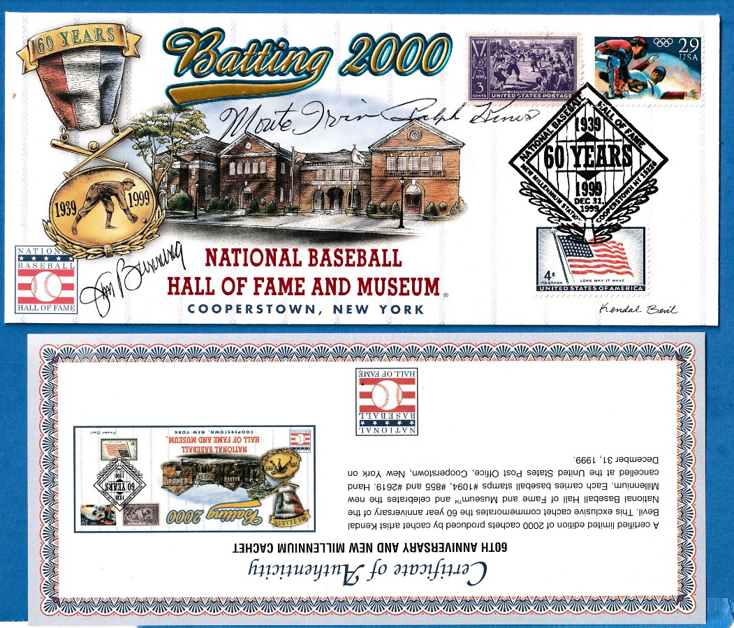   Hall-of-Fame - 1999 60 YEARS - SIGNED by Jim Bunning,Ralph Kiner Baseball cards value