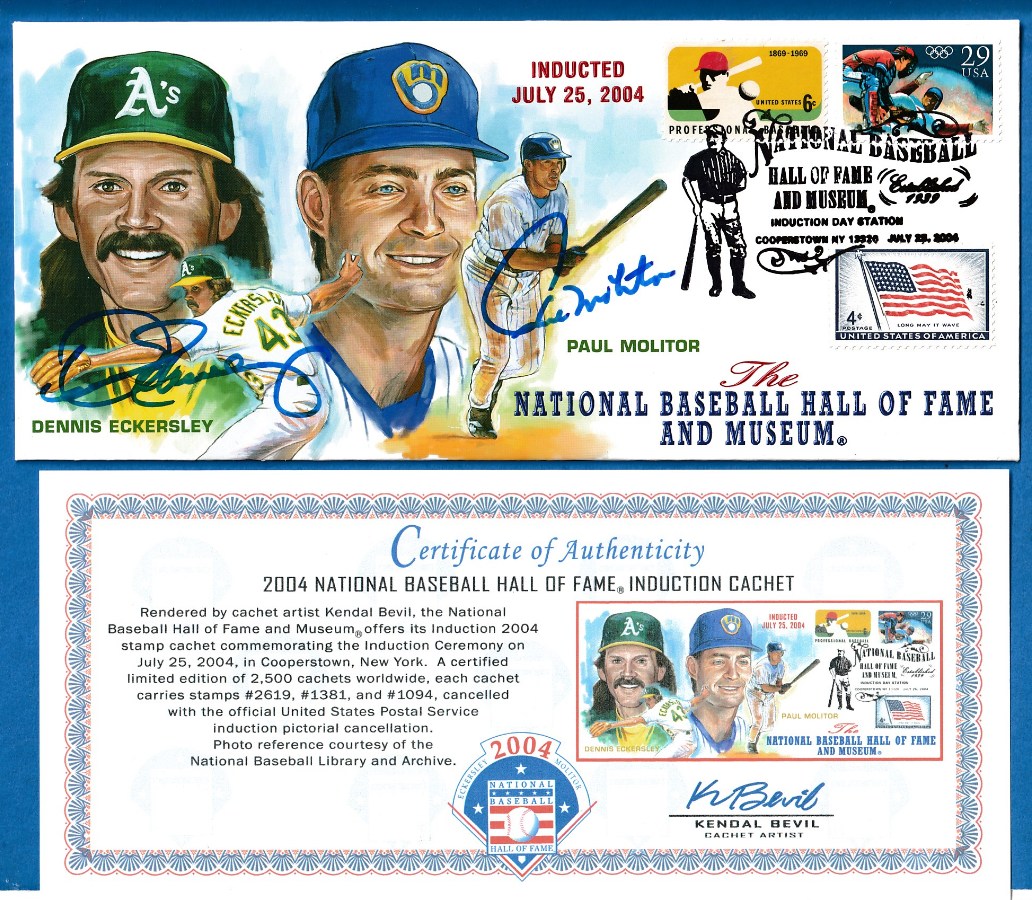 Hall-of-Fame 2004 Induction Envelope - SIGNED by Paul Molitor
