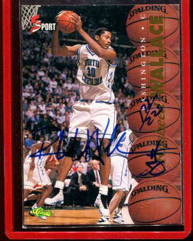  Rasheed Wallace [LIMITED #/225] - 1995 Classic 5-Sport AUTOGRAPH Baseball cards value