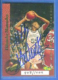  1995 Superior Pix AUTOGRAPHS #75 Dikembe Mutombo (Georgetown/Denver) Baseball cards value