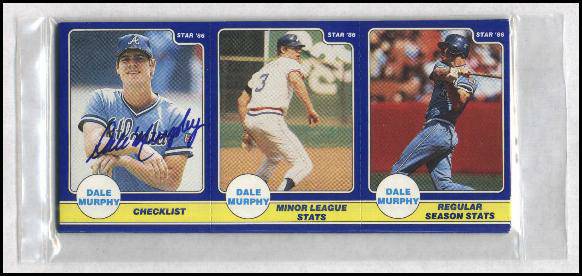 Dale Murphy - 1986 Star Company AUTOGRAPHED Complete 24-card Set (Braves) Baseball cards value