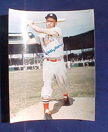  Wally Moon - Autographed Color 8x10 (Cardinals) Baseball cards value