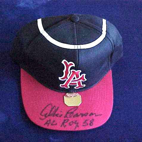  Cap: [#ed] Albie Pearson - AUTOGRAPHED Angels Baseball Cap Baseball cards value