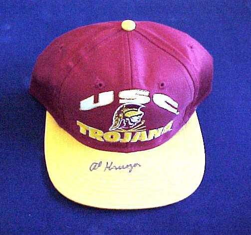  Cap: [#ed1+] Al Krueger - AUTOGRAPHED USC Trojans Baseball Cap (deceased) Baseball cards value