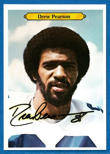  1980 Topps GIANT Football #27 Drew Pearson AUTOGRAPHED (Cowboys) Baseball cards value