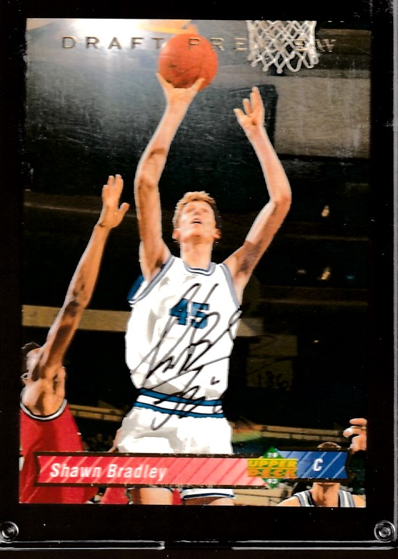  Shawn Bradley - 1993-94 Upper Deck DRAFT Preview AUTOGRAPHED Baseball cards value