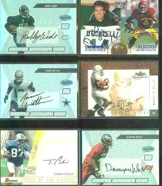 Keyshawn Johnson/Neil O'Donnell - 1996 Pro Line DUAL AUTHENTIC AUTOGRAPHS Baseball cards value