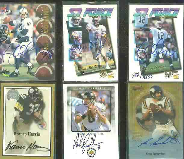  Steve McNair - 1995 Signature Rookies SR Force #F32 AUTOGRAPHED (Oilers) Baseball cards value
