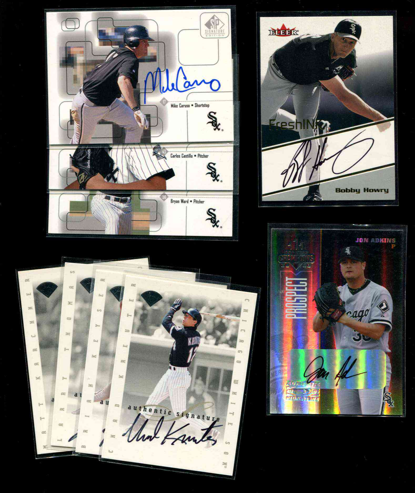  WHITE SOX - Lot (9) different AUTOGRAPHED insert cards Baseball cards value