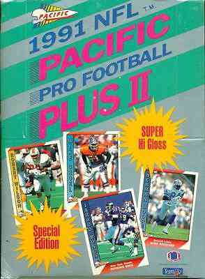  1991 Pacific Plus II Football - Wax Box Series 2 (36 packs, all high #s !) Baseball cards value