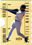 Ken Griffey Jr - Lot of (100) 1996 Up.Deck National Hero Die-Cut JUMBO(3x5)