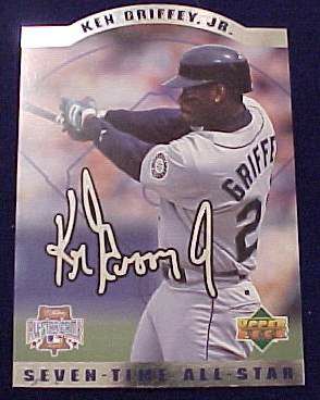 Ken Griffey Jr - ! Seven-Time All-Star COMMEMORATIVE CARD Baseball cards value
