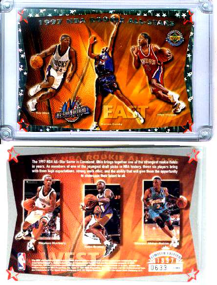 Kobe Bryant - 1997 NBA Rookie All-Stars COMMEMORATIVE CARD (3x5) Basketball cards value