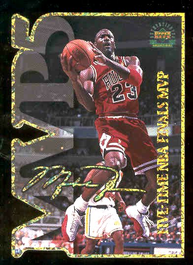 Michael Jordan - Five Time NBA Finals MVP COMMEMORATIVE CARD Baseball cards value