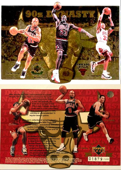 Michael Jordan - 90's Dynasty COMMEMORATIVE CARD Baseball cards value